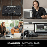 M-AUDIO M-Track Duo 48-KHz, 2-channel USB Audio Interface with 2 Combo Inputs with Crystal Preamps, and Phantom Power - Image 7