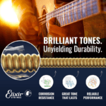 Elixir Strings Acoustic Phosphor Bronze Strings NANOWEB Coating, 6-String, Medium 13/56 - Image 3
