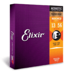 Elixir Strings Acoustic Phosphor Bronze Strings NANOWEB Coating, 6-String, Medium 13/56