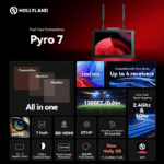 Hollyland Pyro 7 Wireless Transmitter & Receiver And 7 Inch Monitor, 3-in-1,1300ft (400m) Los Range and 0.06s Latency, Auto Dual-Band Hopping (ADH),Solo Kit - Image 2
