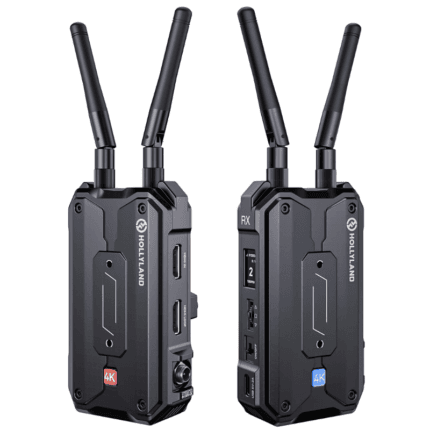 Hollyland Pyro H Wireless HDMI Video Transmission System, Auto Dual-Band Hopping, 4K30/1080p60 1300ft Los Range 60ms Latency, Smart Channel Scan, Up to 4 Receiver, UVC Live Stream (1TX+1RX)