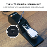 M-Audio SP-2 |Universal Sustain Pedal with Piano Style Action, The Ideal Accessory for MIDI Keyboards, Digital Pianos, Electronic Keyboards & More - Image 4