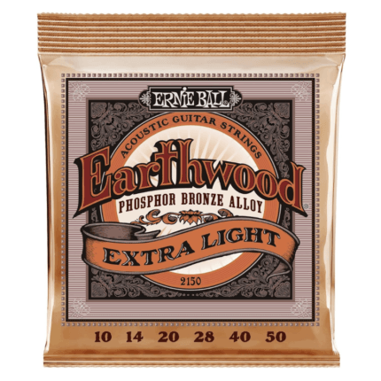 Ernie Ball 2150 Earthwood Extra Light Phosphor Bronze Acoustic Guitar Strings - 10-50 Gauge