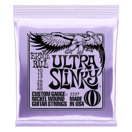 Ernie Ball P02227 Ultra Slinky Nickel Wound Electric Guitar Strings, 10-48 Gauge